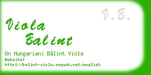 viola balint business card